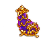Gold Adorned Aubergine