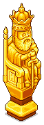Golden King Chess Piece