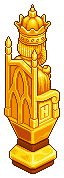 Golden King Chess Piece