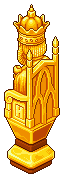 Golden King Chess Piece