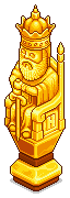 Golden King Chess Piece