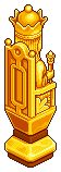 Golden Queen Chess Piece