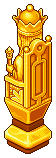 Golden Queen Chess Piece