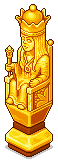 Golden Queen Chess Piece