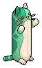Long Teal Cat