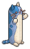 Long Blue Cat