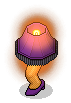 Leggy Purple Lamp