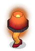 Leggy Red Lamp