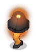 Leggy Black Lamp