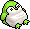 Lime Penguin Beanbag