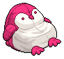 Fuschia Penguin Beanbag