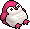 Fuschia Penguin Beanbag