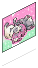 Pink Kawaii Cat Print