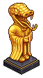Golden Snake Statue