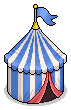 Blue Circus Tent