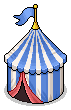 Blue Circus Tent