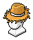Frayed Straw Hat