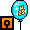 Blue Habbo 25 Balloon