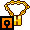 Gold H Necklace