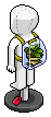 Transparent Plant Backpack
