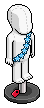 Snowy Blue Sash