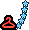 Snowy Blue Sash