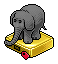 Mini Grey Elephant