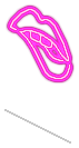 Lip Bite Neon Light