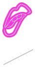 Lip Bite Neon Light