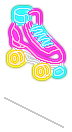 Roller Skate Neon Light