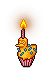 Duck Birthday Cupcake