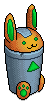Bunny Recycling Bin