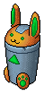 Bunny Recycling Bin