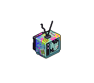 Graffitied TV