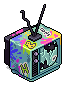 Graffitied TV (Non crackable)