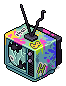 Graffitied TV (Non crackable)