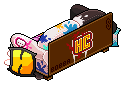 Graffitied Club Sofa