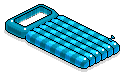 Blue Check Bed Float