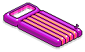 Pink Striped Bed Float
