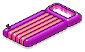 Pink Striped Bed Float