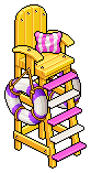 Yellow Lifeguard Chair