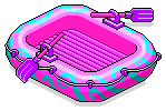Hot Pink Paddle Boat