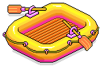 Hot Orange Paddle Boat