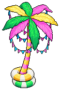 Neon Palm Decor