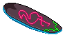 Neon Flamingo Surfboard