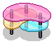 HC Coloured Glass Table