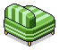 HC Striped Loveseat