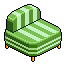HC Striped Loveseat