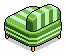 HC Striped Loveseat