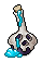 Blue Skull Bottle